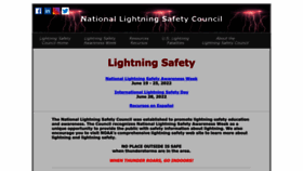 What Lightningsafetycouncil.org website looked like in 2023 (1 year ago)