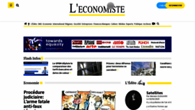 What Leconomiste.com website looked like in 2023 (1 year ago)