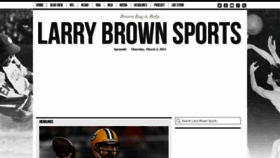 What Larrybrownsports.com website looked like in 2023 (1 year ago)