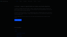 What Lolsolved.gg website looked like in 2023 (1 year ago)