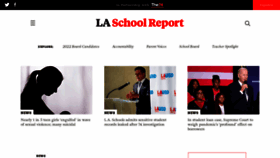 What Laschoolreport.com website looked like in 2023 (1 year ago)