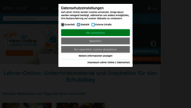 What Lehrer-online.de website looked like in 2023 (1 year ago)