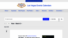 What Lasvegascalendars.com website looked like in 2023 (1 year ago)