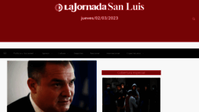 What Lajornadasanluis.com.mx website looked like in 2023 (1 year ago)