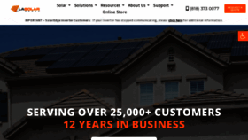 What La-solargroup.com website looked like in 2023 (1 year ago)