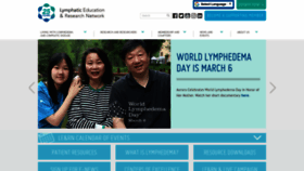 What Lymphaticnetwork.org website looked like in 2023 (1 year ago)