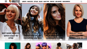 What Lovehairstyles.com website looked like in 2023 (1 year ago)