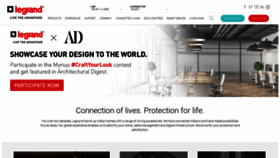 What Legrand.co.in website looked like in 2023 (2 years ago)