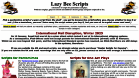 What Lazybeescripts.co.uk website looked like in 2023 (1 year ago)