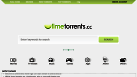 What Limetorrents.pro website looked like in 2023 (1 year ago)