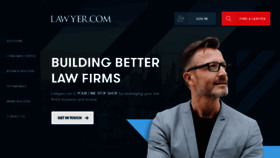What Lawyer.com website looked like in 2023 (1 year ago)