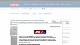 What Linfo.re website looked like in 2023 (1 year ago)