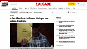 What Lalsace.fr website looked like in 2023 (1 year ago)