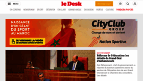 What Ledesk.ma website looked like in 2023 (1 year ago)