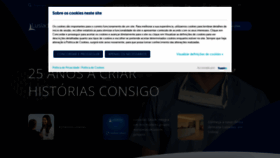 What Lusiadas.pt website looked like in 2023 (1 year ago)