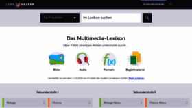 What Lernhelfer.de website looked like in 2023 (1 year ago)