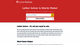 What Lettersolver.com website looked like in 2023 (1 year ago)