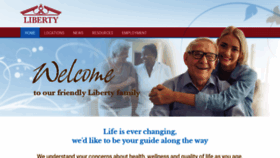 What Libertynursingcenters.com website looked like in 2023 (1 year ago)