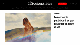What Lesinrocks.com website looked like in 2023 (1 year ago)