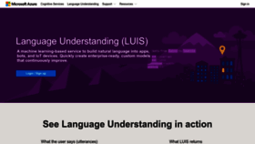 What Luis.ai website looked like in 2023 (1 year ago)