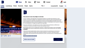 What Lessentiel.lu website looked like in 2023 (2 years ago)