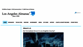 What Laalmanac.com website looked like in 2023 (1 year ago)