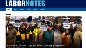 What Labornotes.org website looked like in 2023 (1 year ago)