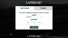 What Laphroaig.com website looked like in 2023 (1 year ago)