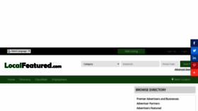 What Localfeatured.com website looked like in 2023 (1 year ago)