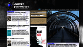 What Louvrepourtous.fr website looked like in 2023 (1 year ago)