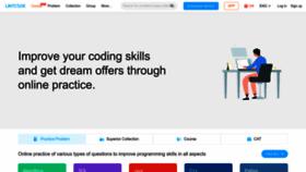 What Lintcode.com website looked like in 2023 (1 year ago)