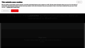 What Lastolite.com website looked like in 2023 (1 year ago)