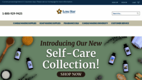 What Lonestarcandlesupply.com website looked like in 2023 (1 year ago)