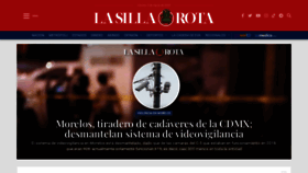What Lasillarota.com website looked like in 2023 (1 year ago)