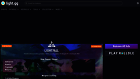 What Light.gg website looked like in 2023 (1 year ago)