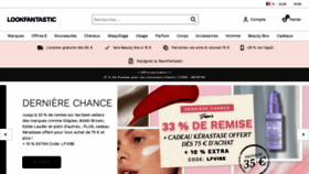 What Lookfantastic.fr website looked like in 2023 (1 year ago)