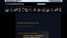 What Learningradiology.com website looked like in 2023 (1 year ago)