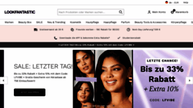 What Lookfantastic.de website looked like in 2023 (1 year ago)