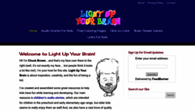 What Lightupyourbrain.com website looked like in 2023 (1 year ago)