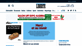 What Liberte-algerie.com website looked like in 2023 (1 year ago)