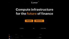 What Luxor.tech website looked like in 2023 (1 year ago)