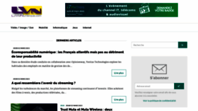 What Lavienumerique.com website looked like in 2023 (1 year ago)