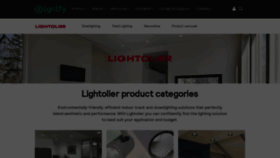 What Lightolier.com website looked like in 2023 (1 year ago)