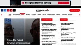 What Leadership.ng website looked like in 2023 (1 year ago)