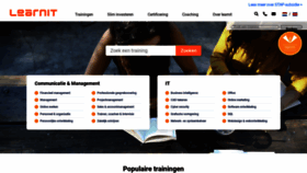 What Learnit.nl website looked like in 2023 (1 year ago)