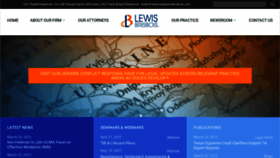 What Lewisbrisbois.com website looked like in 2023 (1 year ago)