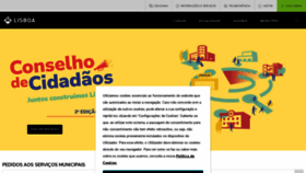What Lisboa.pt website looked like in 2023 (1 year ago)