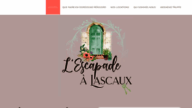 What Lescapadealascaux.com website looked like in 2023 (1 year ago)
