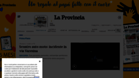 What Laprovinciadicomo.it website looked like in 2023 (1 year ago)
