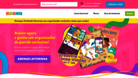 What Leiturinha.com.br website looked like in 2023 (1 year ago)